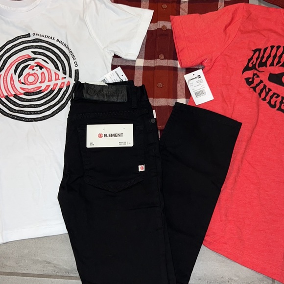 🔥 YOUTH BOY CLOTHING BUNDLE BOX LOT OF 4 FALL VIBES SKATER NWT 🔥 - Picture 5 of 6